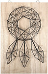 Tableau de fil tendu String Art Attrape-rêve 20x30cm