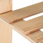 vidaXL Étagère de stockage 5 niveaux 80x28 5x170 cm Bois de pin massif