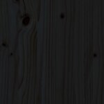 vidaXL Chaises longues lot de 2 noir 199 5x60x74 cm bois massif de pin