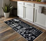 Tapis de cuisine Internationale 60 x 90 cm - Noir