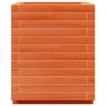 vidaXL Jardinière cire marron 40x40x49 5 cm bois de pin massif