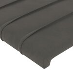 vidaXL Cadre de lit avec tête de lit Gris foncé 120x200 cm Velours