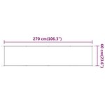 vidaXL Auvent vertical Anthracite 60x270 cm Tissu oxford