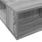 vidaXL Cadre de lit sonoma gris 140x190 cm bois d'ingénierie