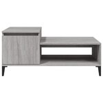 vidaXL Table basse Sonoma gris 100x50x45 cm Bois d'ingénierie
