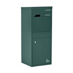 Boîte à colis Large Vert 2 portes Acier galvanisé SMART PARCEL BOX®