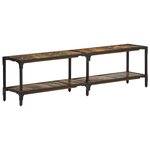 vidaXL Meuble TV 150x30x41 cm bois massif de récupération