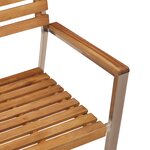 Chaises de jardin empilables vidaXL 8 Pièces 54.5x56x89 cm Bois massif d'acacia