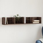 vidaXL Armoire murale chêne marron 99x18x16 5 cm bois d'ingénierie