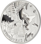 Pièce de monnaie en Argent 1 Dollar g 31.1 (1 oz) Millésime 2023 The Punk Universe BU CYBERPUNK