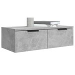vidaXL Armoire murale Gris béton 68x30x20 cm Bois d'ingénierie