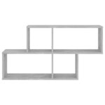 vidaXL Étagère murale Gris béton 100x18x53 cm Aggloméré
