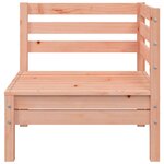 vidaXL Canapé de jardin 4 places bois massif de douglas