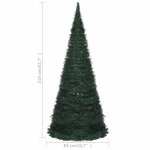 vidaXL Sapin de Noël artificiel pré-éclairé avec guirlandes vert 210cm