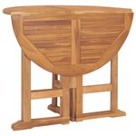 vidaXL Ensemble à manger d'extérieur pliable 5 Pièces Bois solide de teck