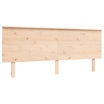 vidaXL Cadre de lit avec tête de lit 200x200 cm bois massif