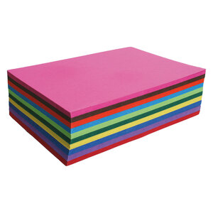 Paquet 250 feuilles papier couleur a4 assorti carta clairefontaine 130 g - assorties - rhodia