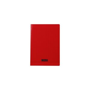 Cahier 48 pages seyès 90 g couverture polypropylène rouge format A4 CALLIGRAPHE