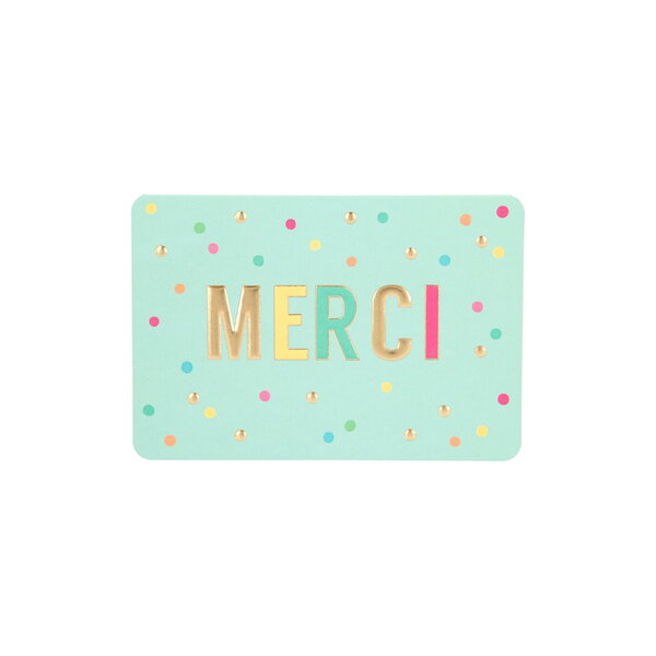 Mini carte de voeux avec enveloppe - évènement de la vie - merci