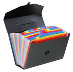 Valisette trieur accordéon 24 compartiments - Format A4 - Rainbow Class