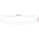 vidaXL Dessus de table Ø40x3 8 cm rond bois massif d'acacia