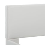 vidaXL Cadre de lit avec LED Blanc Similicuir 100 x 200 cm