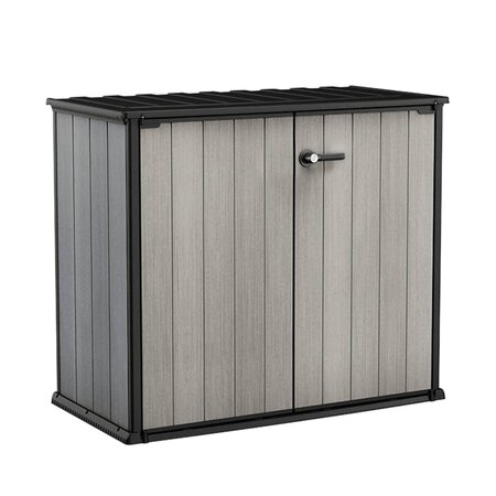 Keter armoire de rangement de jardin patio store gris