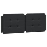 vidaXL Cadre de lit avec tête de lit Noir 140x190 cm Similicuir