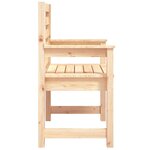 vidaXL Chaises de jardin 2 Pièces 60x48x91 cm bois massif de pin