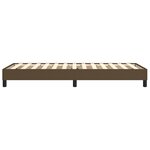 vidaXL Cadre de lit Marron foncé 90x200 cm Tissu