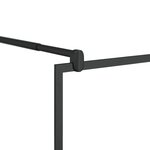 vidaXL Paroi de douche à verre ESG transparent 80x195 cm Noir
