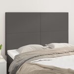 vidaXL Têtes de lit 4 Pièces Gris 72x5x78/88 cm Similicuir