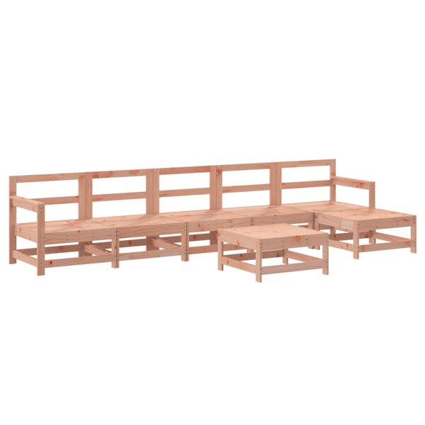 vidaXL Salon de jardin 7 Pièces bois massif douglas
