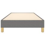 vidaXL Cadre de lit Gris foncé 80x200 cm Tissu