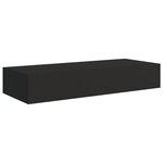 vidaXL Étagère à tiroir murale Noir 60x23 5x10 cm MDF