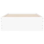 vidaXL Cadre de lit avec tiroirs blanc 75x190 cm bois d'ingénierie