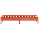 vidaXL Cadre de lit sans matelas cire marron 75x190 cm bois pin massif