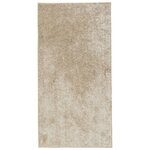 vidaXL Tapis ISTAN à poils longs aspect brillant beige 100x200 cm