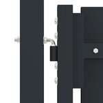 vidaXL Portail de clôture à double porte Acier 306x125 cm Anthracite