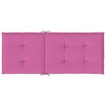 vidaXL Coussins de chaise à dossier haut lot de 6 rose tissu