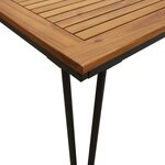 vidaXL Ensemble à manger de jardin 7 Pièces bois d'acacia solide et métal