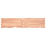 vidaXL Étagère murale marron clair bois chêne massif traité
