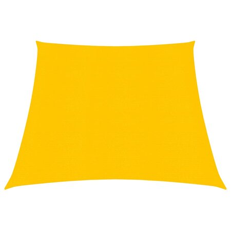 vidaXL Voile d'ombrage 160 g/m² Jaune 3/4x2 m PEHD