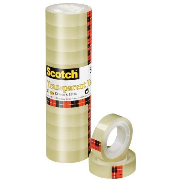 Ruban adhésif 550, transparent 12 mm x 66 m SCOTCH