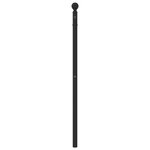 vidaXL Tête de lit métal noir 90 cm