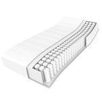 vidaXL Matelas de lit à ressorts ensachés Blanc 120x200x20 cm