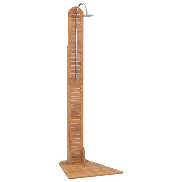 vidaXL Douche de jardin teck massif 70x75x204 cm
