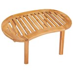 vidaXL Table basse 90x50x45 cm Bois de teck solide