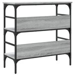 vidaXL Table console sonoma gris 75x32x75 cm bois d'ingénierie