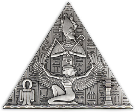 Pièce de monnaie en Argent 1000 Francs g 1000 (1 Kg) Millésime 2023 PYRAMID 3D